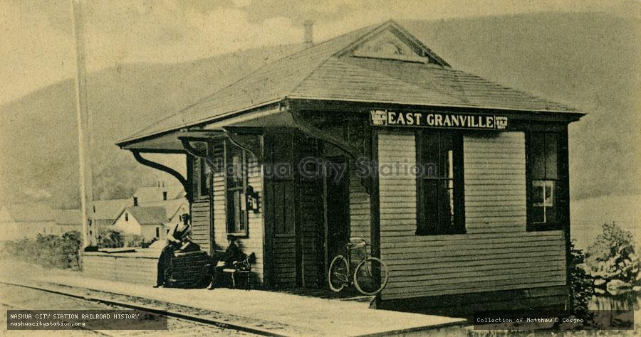 Postcard: Railroad Station, East Granville, Vermont